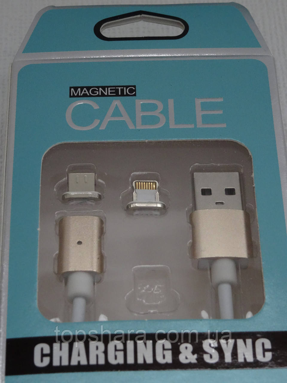 Кабель магнітний шнур Micro Usb/Lightning 2 в 1 Magnetic Cable 2in1