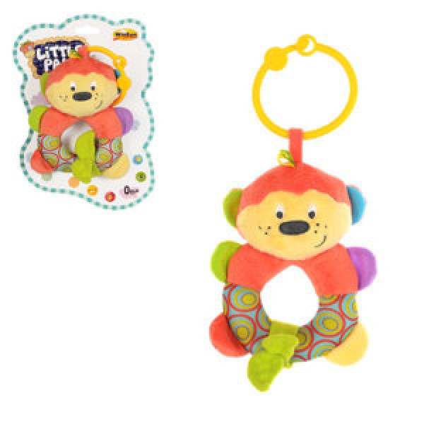 Підвіска на коляску 0110-NI 27 см, мавпочка (брязкальце, шапочка),плюш