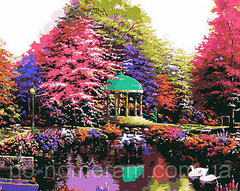 Картина за номерами MG1097 Затишна бесідка 40 х 50 см