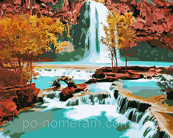 Картина за номерами MG1105 Водоспад 40 х 50 см
