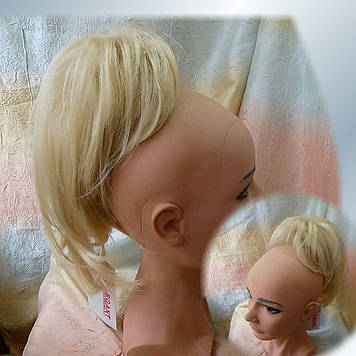 Хвіст шиньйон каскад на крабі блондин L22A - 613