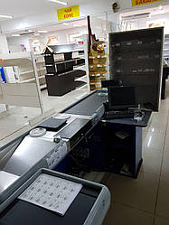 Касовий бокс зі стрічкою бу. Каса Модерн-бу. Місце касиру 2,5 м. бу