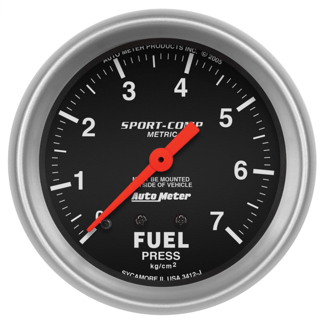 Датчик тиску палива Autometer 0-7 кг/см2 3412-J метричний 67 мм