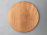 Дошка для піци 24 см, дошка обробна 24 см, дошка під піцу 24 см, підставка під піцу 24 см, фото 2