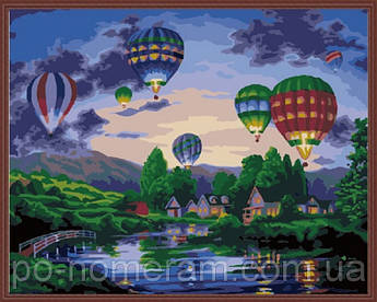 Малювання за номерами MG157 Повітряні кулі 40 х 50 см