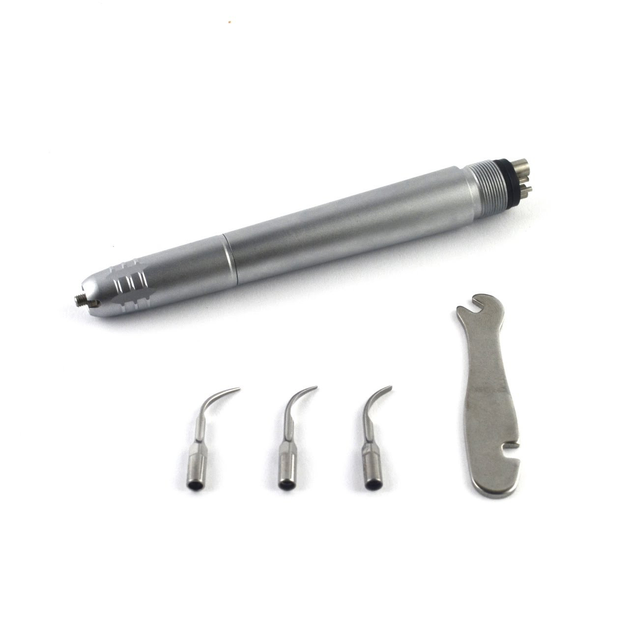 Наконечник на ультразвуковий скалер + 3 насадки та ключ 2-канальний, фото 1