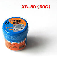 Паяльна паста MECHANIC XG-80 BGA 60g. (Sn-63%, Pb-37%) ORIGINAL