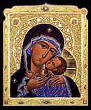 "Касперівська" ікона Божої Матері з декоративним розписом (С.Вандаловський), фото 3