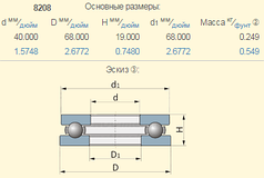 8208 підшипник МТЗ 51208