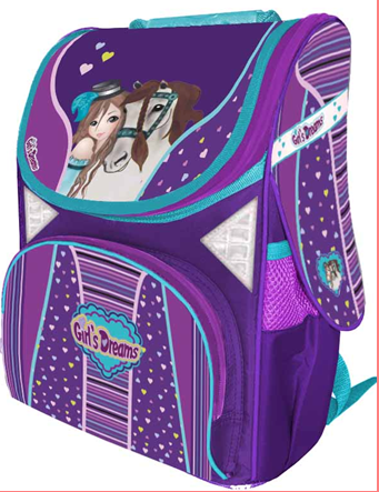 Ранець каркасний шкільний ортопедичний CLASS Girl & Horse 9706 ж