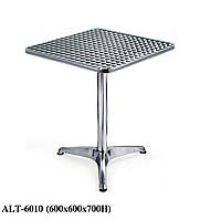 Квадратный стол ALT 6010, алюминиевый