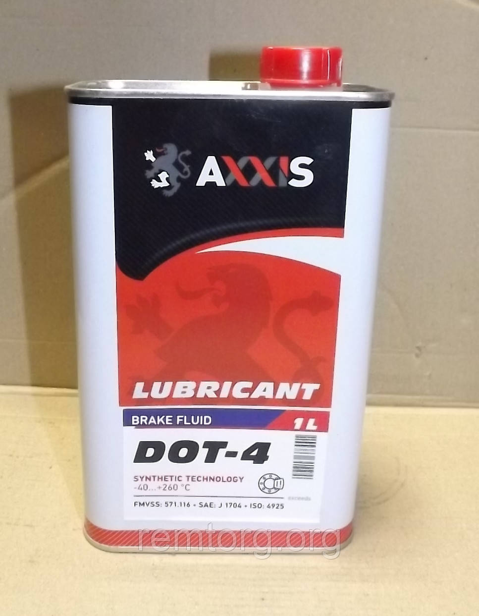 Гальмівна рідина AXXIS DOT 4 1л
