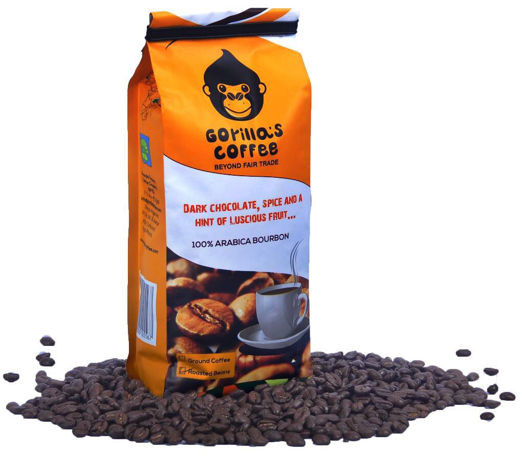 Кава Арабіка 250 г у зернах Середньо-темне обсмажування Gorillas Coffee