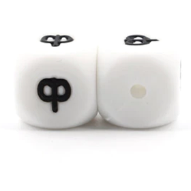 Літера - Ф (силіконові намистини)