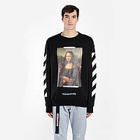 Свитшот OFF WHITE Mona Lisa Black Все размеры Оригинальный принт Топ бренд