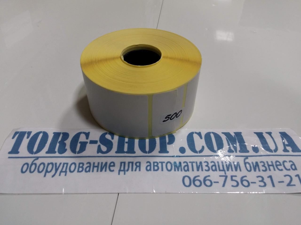 Термоетикетка Еко 40х80 (500 шт. у рулоні) втулка 25 мм