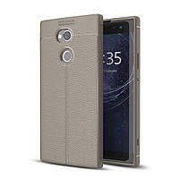 Чохол для Sony Xperia XA2 Plus / H4413 силікон Original Auto Focus Soft Touch сірий