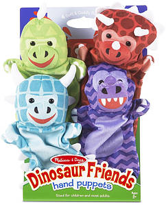 Дитячий ляльковий театр "Динозаври" (Dinosaur Friends Hand Puppets) 4 ел. ТМ Melissa & Doug MD9085