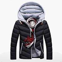 Куртка мужская стеганная весна-осень, черный цвет СС-8509-10