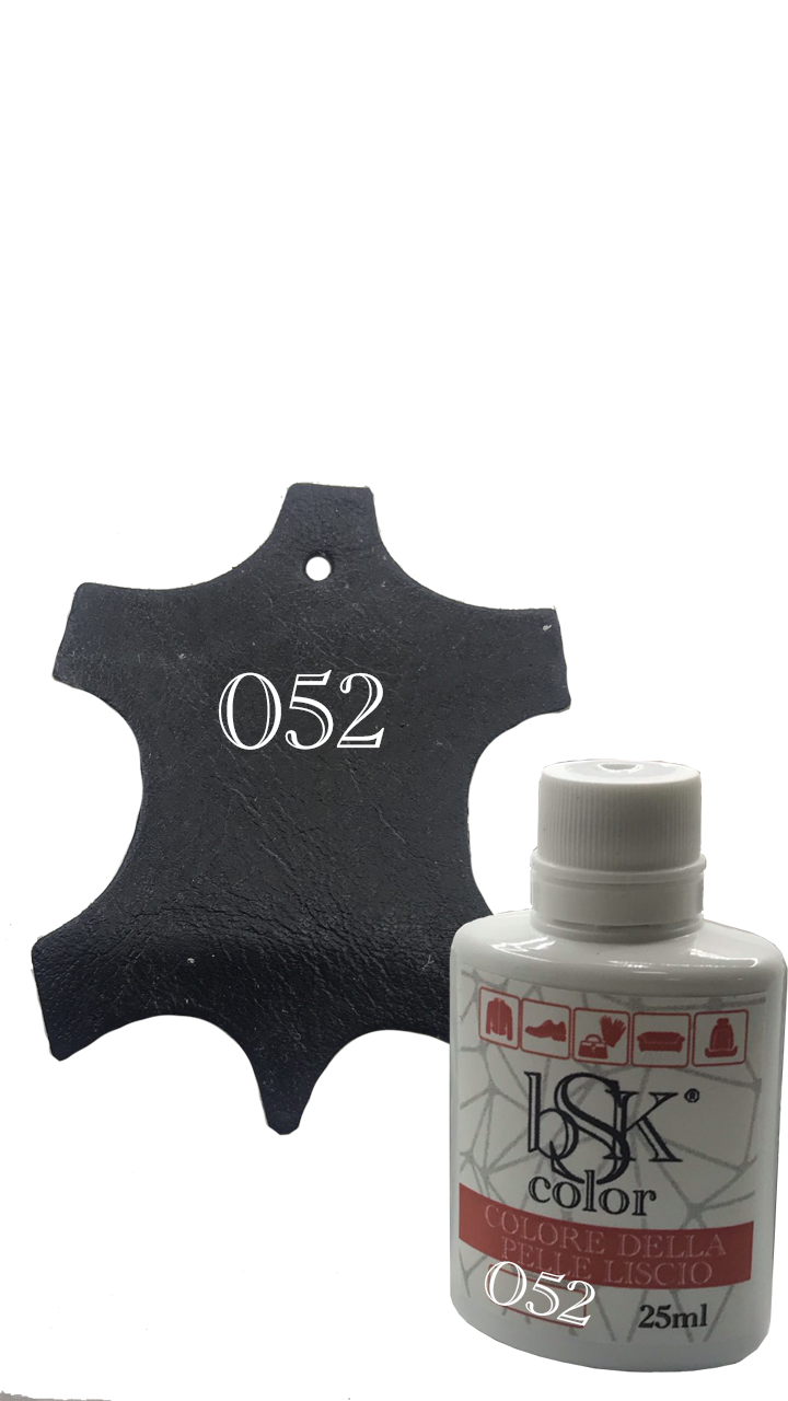 Фарба для шкіри чорно-синя Bsk color No052 25 мл, фото 1