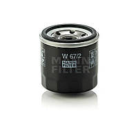 Фильтр масляный MANN FILTERS W67/2