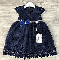 Дитяче плаття ошатне Lilax синє розмір 92, 98 (на 2, 3 роки) Туреччина