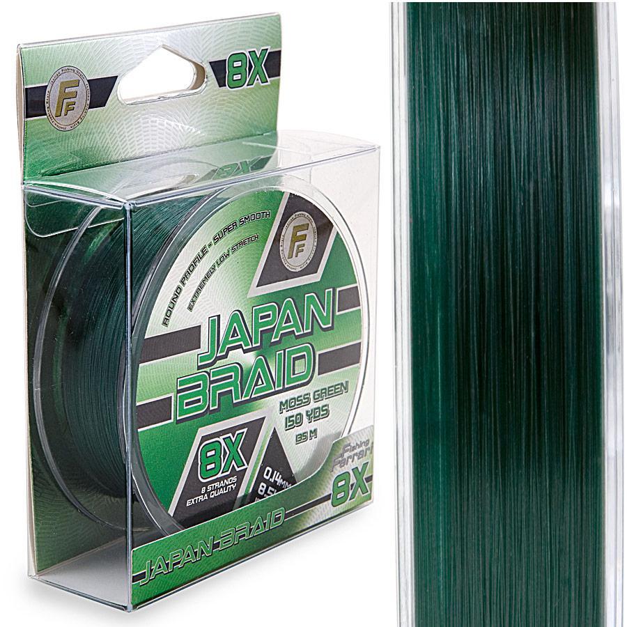 Шнур Lineaeffe FF Japan Braid 8X Moss Green 135м/150yds 0.06 - фото 1 - id-p919339696