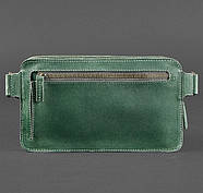 Сумка поясна Dropbag Maxi шкіряна (зелена), фото 3