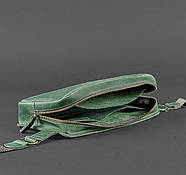 Сумка поясна Dropbag Maxi шкіряна (зелена), фото 4