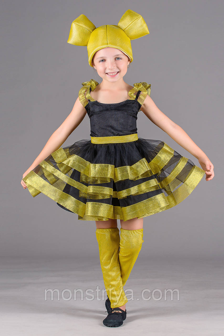 Дитячий карнавальний костюм Лялька LOL «Бджілка» на зріст 116-128 см.