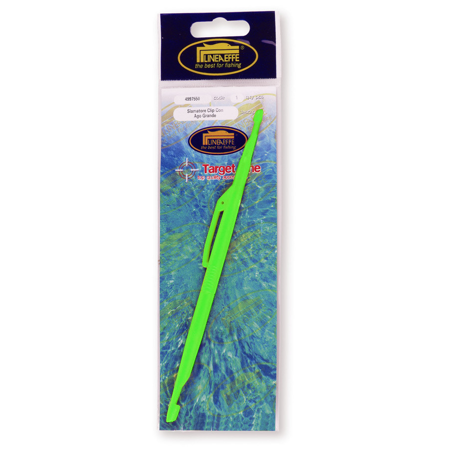 Извлекатор гачка Lineaeffe 17см двосторонній з голкою "M" (салатовий), фото 1