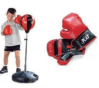 Игровой боксерский набор, регулируемая груша и перчатки Metr+ MS 0333
