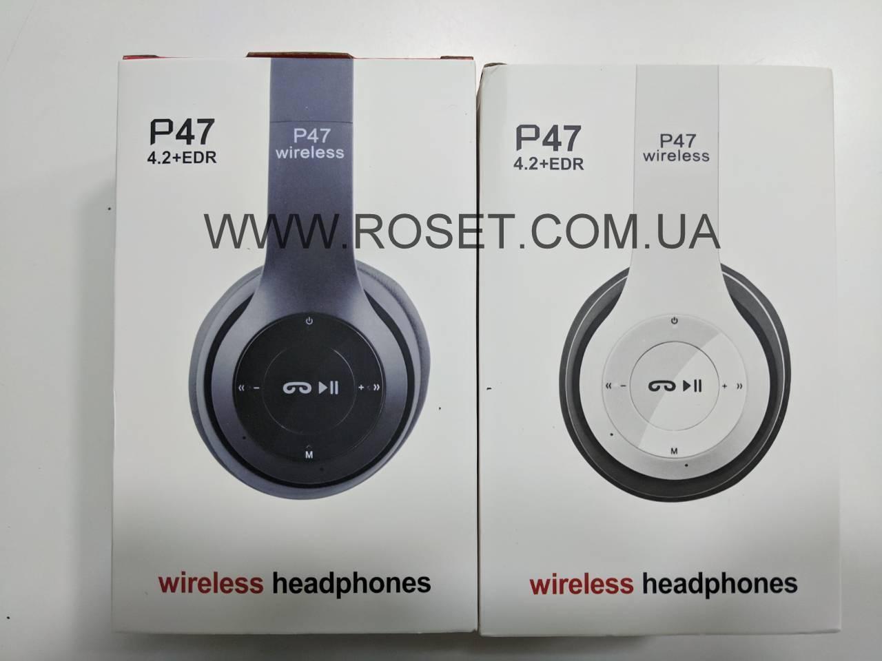 Бездротові Bluetooth-навушники Р 47 4.2 + EDR Wireless Headphones
