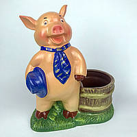Свинка з кошиком H-27 см