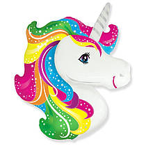 Фольгована кулька фігура "Голова Однорога" 901774 Flexmetal