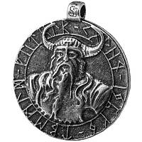 Кулон Бог Одін Сріблення / Кулон Бог Одін Сріблення 3x2 см
