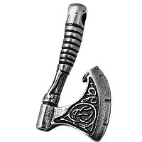 Кулон Бойова Сокира Вікінга Сріблення / Кулон Бойова Сокира Вікінга Сріблення 3x1 см