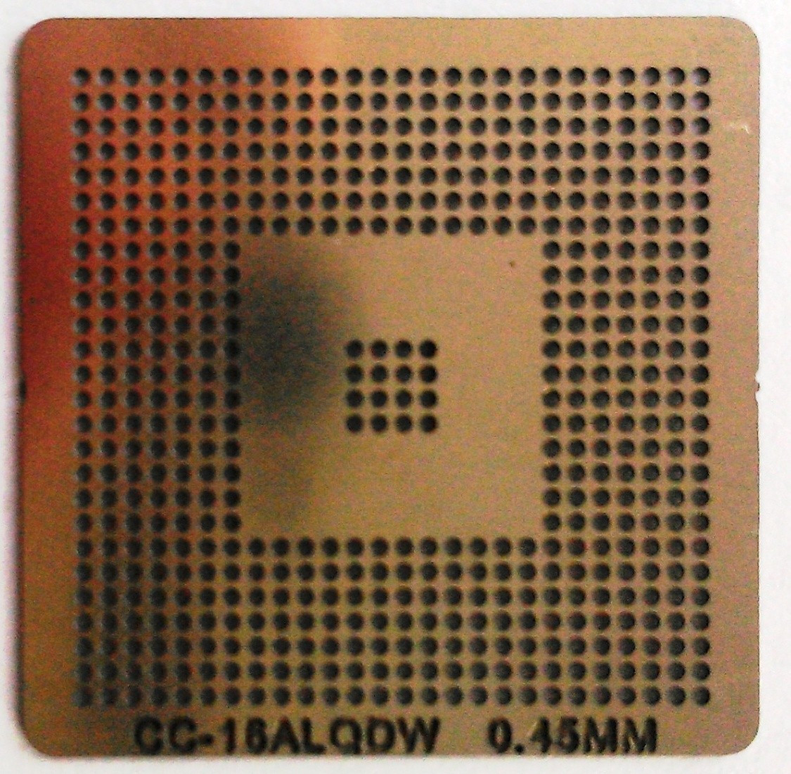 BGA трафарет CC-16ALQDW 0,45 mm