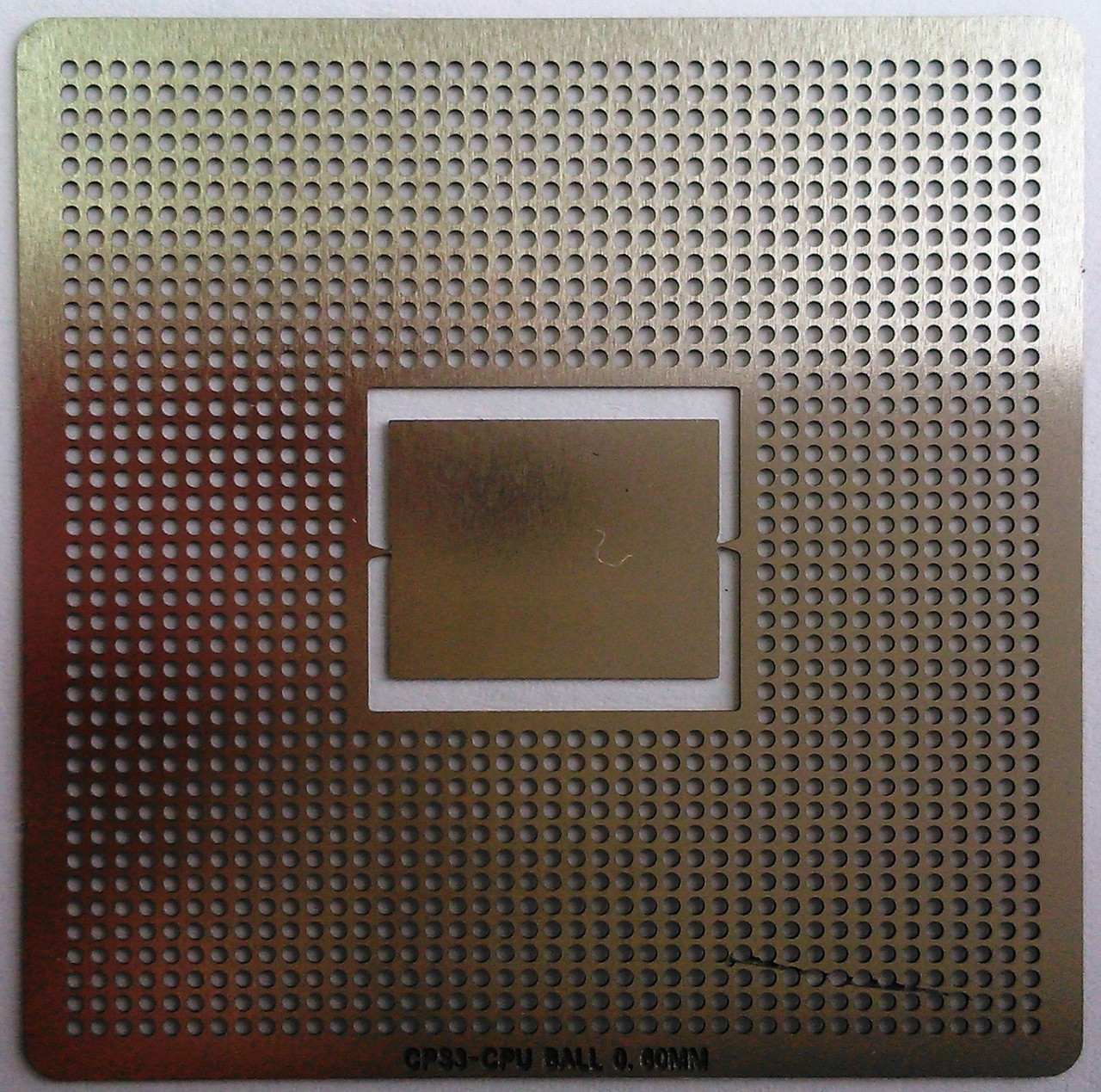 BGA трафарет CPS3-CPU BALL 0,60mm - фото 1 - id-p70728203