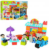 Конструктор JDLT 5298 місто, магазин, мотоцикл, фігурки, 49деталей