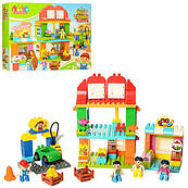 Конструктор JDLT 5293 місто, магазин, СТО, машинка, фігурки, 133деталей