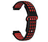 Спортивний ремінець з перфорацією Primo для годинника Garmin Forerunner / Approach - Black&Red, фото 2