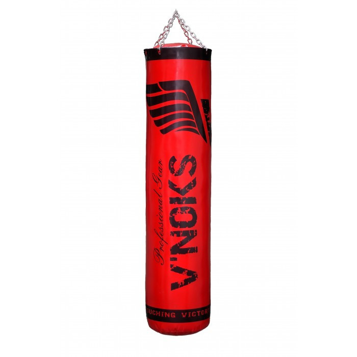Боксерський мішок з ланцюгами V'Noks Gel Red 1.5 м, 50-60 кг