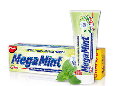 Зубна паста Mega mint Herbal 50ml , фото 2