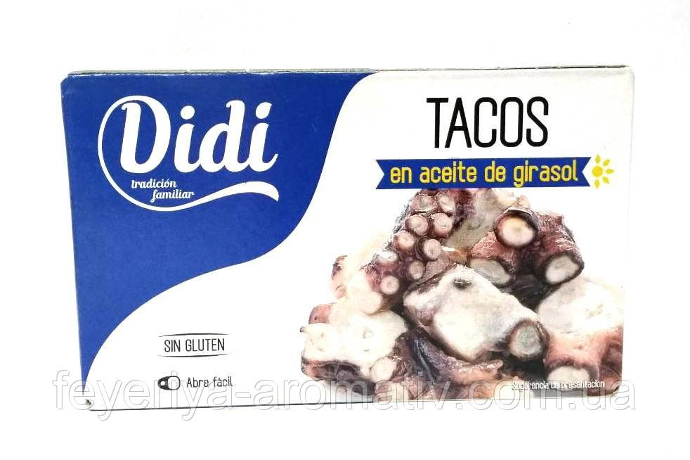 Восьминіг у соняшниковій олії Didi Tacos en aceite de girasol 115/75гр (Іспанія)