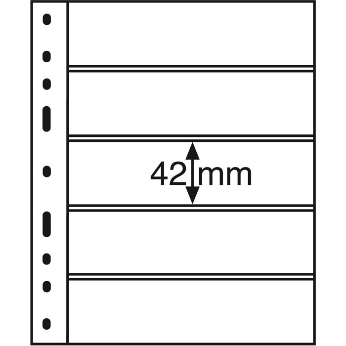 Аркуш до альбому Leuchtturm, OPTIMA, 5C, паковання (10 шт.)