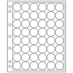 Аркуш-пластик Leuchtturm, для монет деіаметром 24...25 мм у капсулах