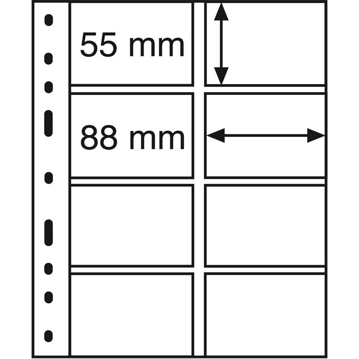 Лист до альбому Leuchtturm, OPTIMA, 4VC