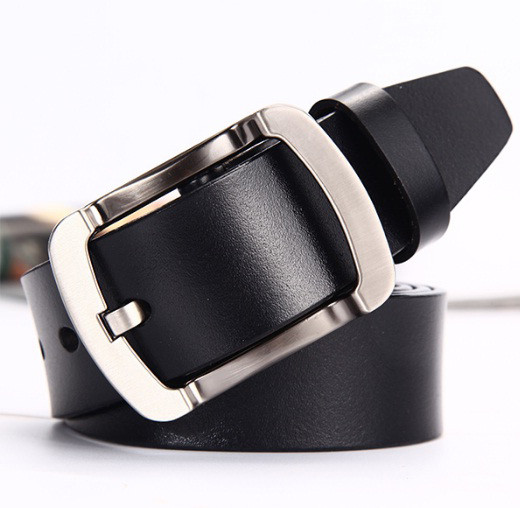 Ремінь чоловічий шкіряний класичний LFMB (чорний), фото 1