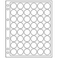 Аркуш-пластик Leuchtturm, для монет деіаметром 22...23 мм у капсулах